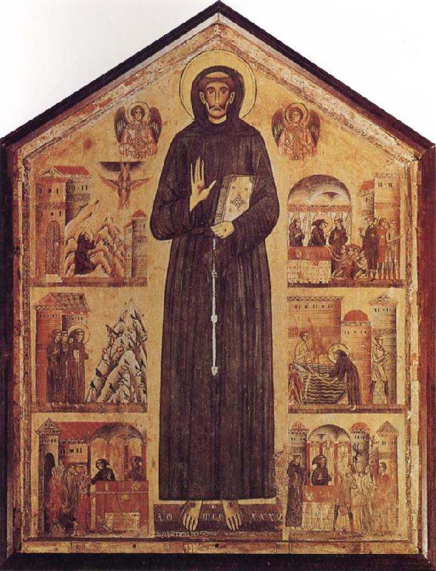 BERLINGHIERI, Bonaventura St Francis and Scenes from his Life